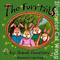 Cover of THE FURRTAILS childrens book by Shandi Finnessey, cover design by Cathi Wong, San Francisco chldrens illustrator