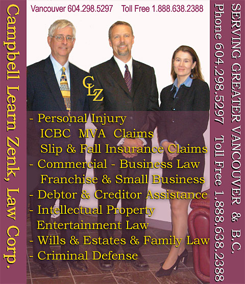 Campbell Learn Zenk, law firm with over 36 years of experience serving Vancouver Clients legal needs from their Burnaby Offices