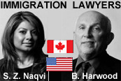 Saba Naqvi, JD California Attorney & BC Lawyer handles USA & Canada immigration applications for business immigrants and Bruce Harwood, MA LLB experienced Canada business immigration services lawyer - click for more info