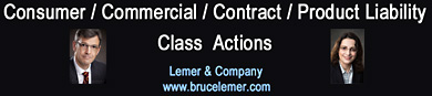 Consumer class actions / product liability / contracts misrepresentation - lawyers Bruce Lemer LLB and Felicity Schweitzer, BA LLB LLM in Vancouver, BC click for Lemer and  company, a pioneer based  law firm in the area of Canada's class actions since the 1990s tainted blood products class action and the Red Cross