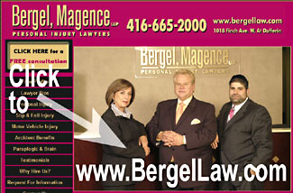 Photo of 3 senior lawyers of BERGEL MAGENCE, Toronto  Personal Injury  Law firm - CLIC TO THEIR WEBSITE