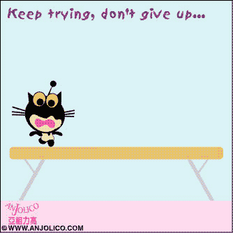 Balance Bar event at Olympics  | Anjolico the cartoon cat - keeps on trying | CLICK FOR ANIMATED VERSION