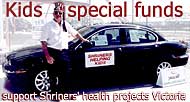 Shriner's car raffle for Childrens' health care programs in Canada and USA
